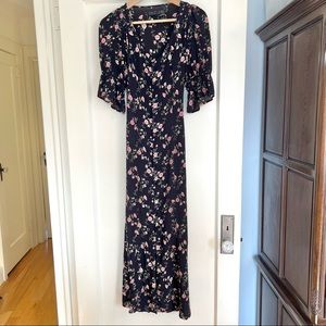 Christy Dawn The Lennon Dress Thulian Spray black floral midi dress Medium